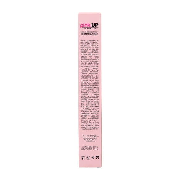 “Organic Brows” - Gel Fijador de Cejas - Pink UP Cosmetics