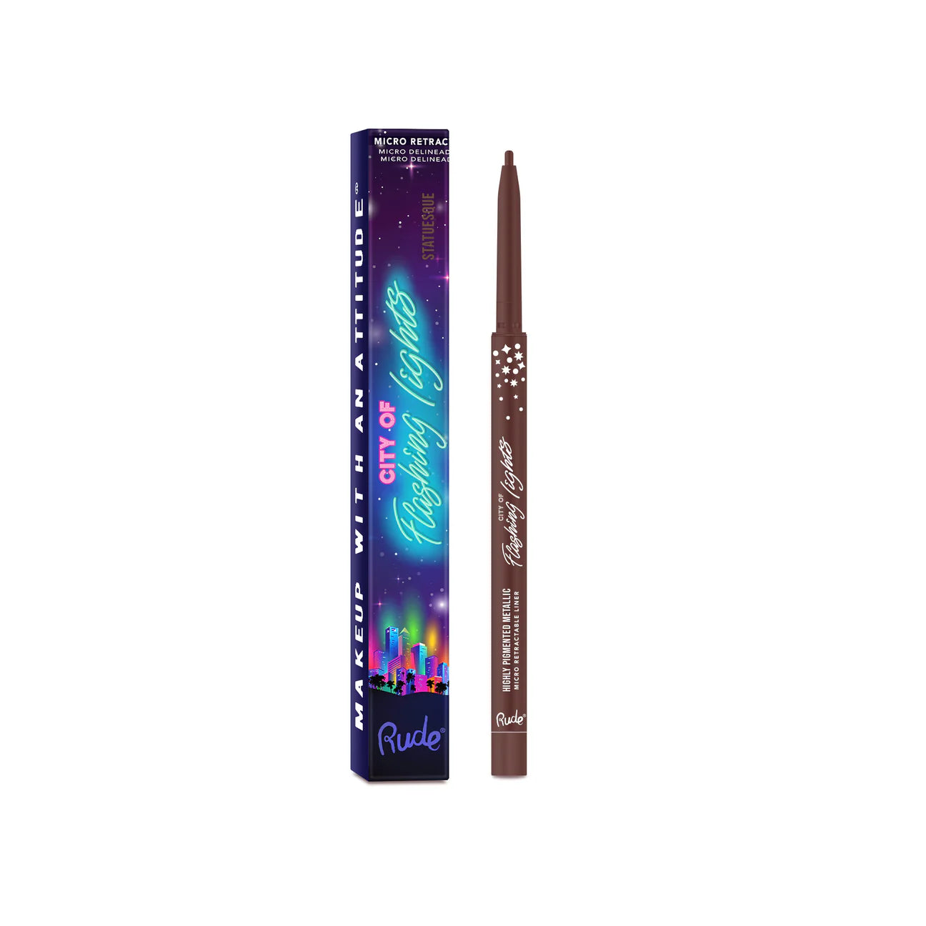 “City of Flashing Lights” (Micro Retractable Liner) - Rude Cosmetics