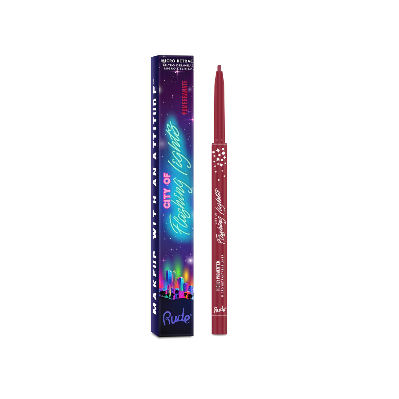 “City of Flashing Lights” (Micro Retractable Liner) - Rude Cosmetics