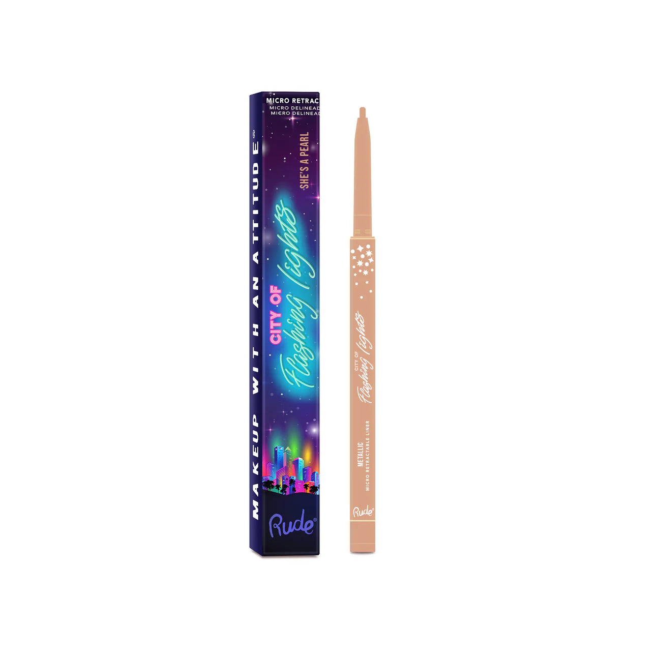 “City of Flashing Lights” (Micro Retractable Liner) - Rude Cosmetics