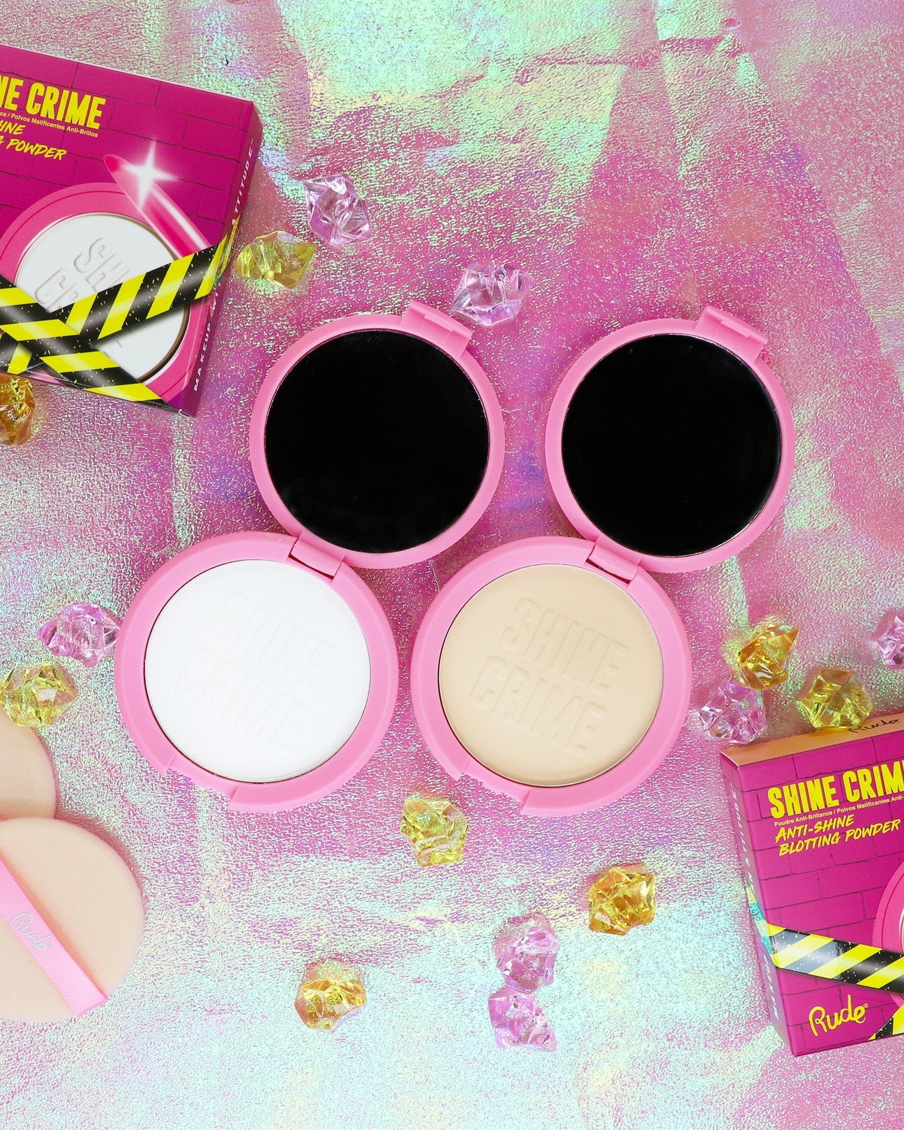 “Shine Crime” (Anti Shine Blotting Powder) - Rude Cosmetics