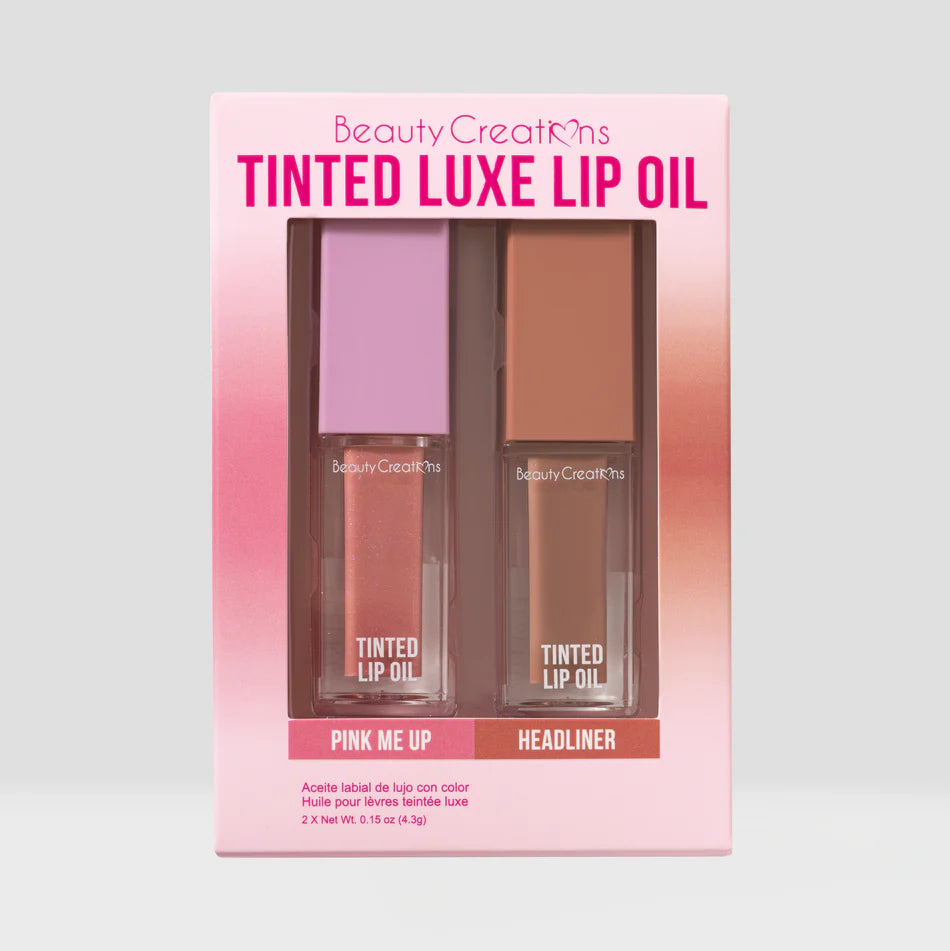 “Tinted Luxe Lip Oil” - Duo de Labios - Beauty Creations
