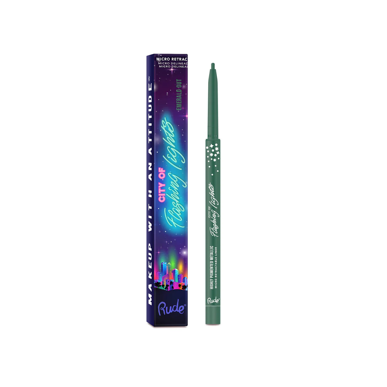 “City of Flashing Lights” (Micro Retractable Liner) - Rude Cosmetics