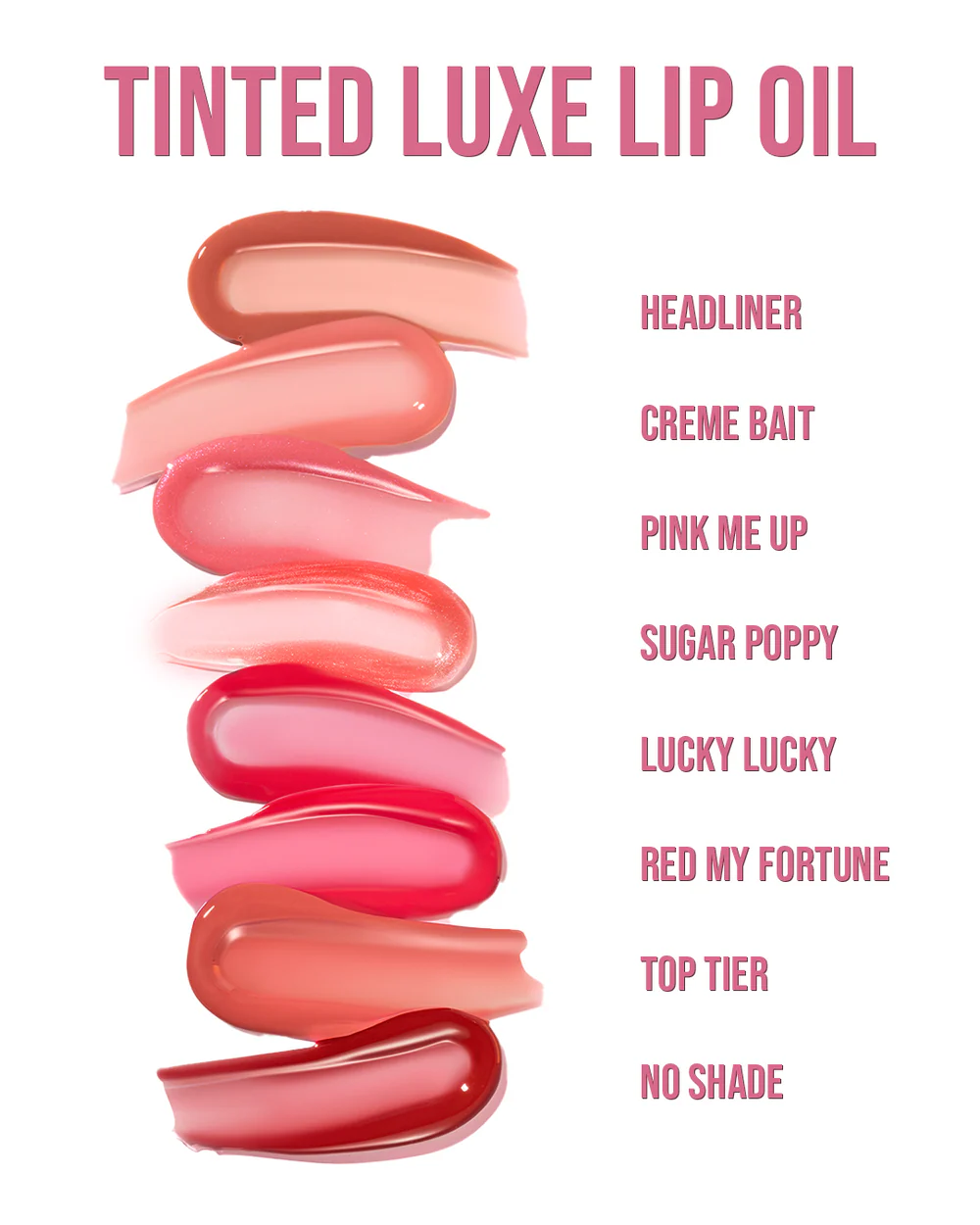 “Tinted Luxe Lip Oil” - Set de Colección - Beauty Creations
