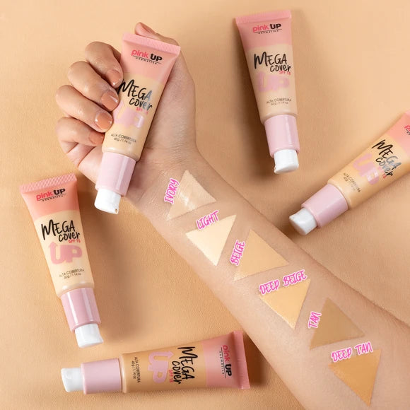 Mega Cover - Maquillaje Líquido - Pink UP Cosmetics