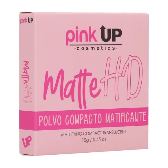 “Matte HD” - Polvo Compacto Matificante - Pink UP Cosmetics