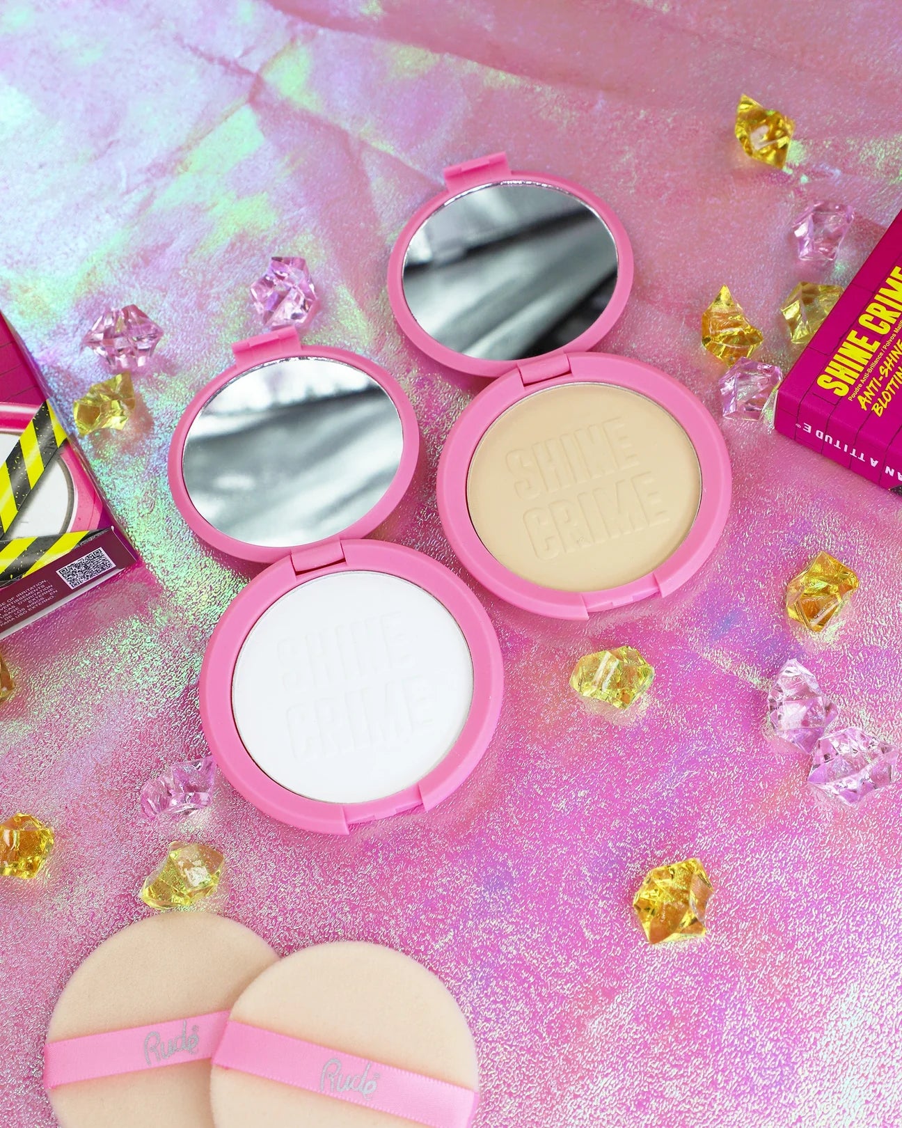 “Shine Crime” (Anti Shine Blotting Powder) - Rude Cosmetics