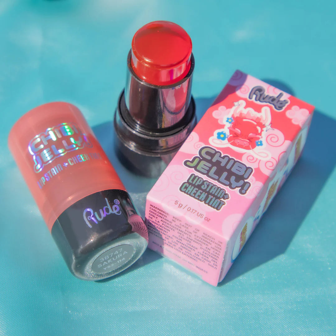 “Chibi Manga Collection” (Lip Stain and Cheek Tint) - Rude Cosmetics