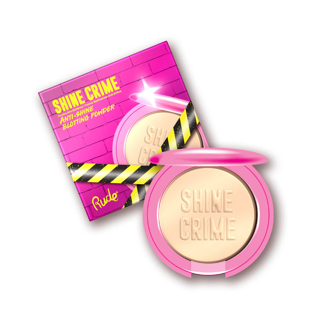 “Shine Crime” (Anti Shine Blotting Powder) - Rude Cosmetics