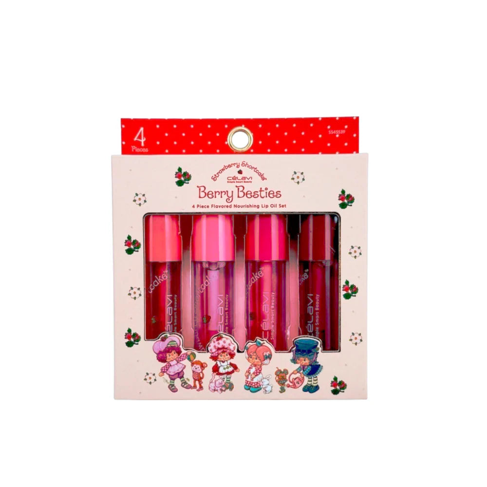 Berry Besties - Lip Oil Set - Strawberry Shortcake x CELAVI