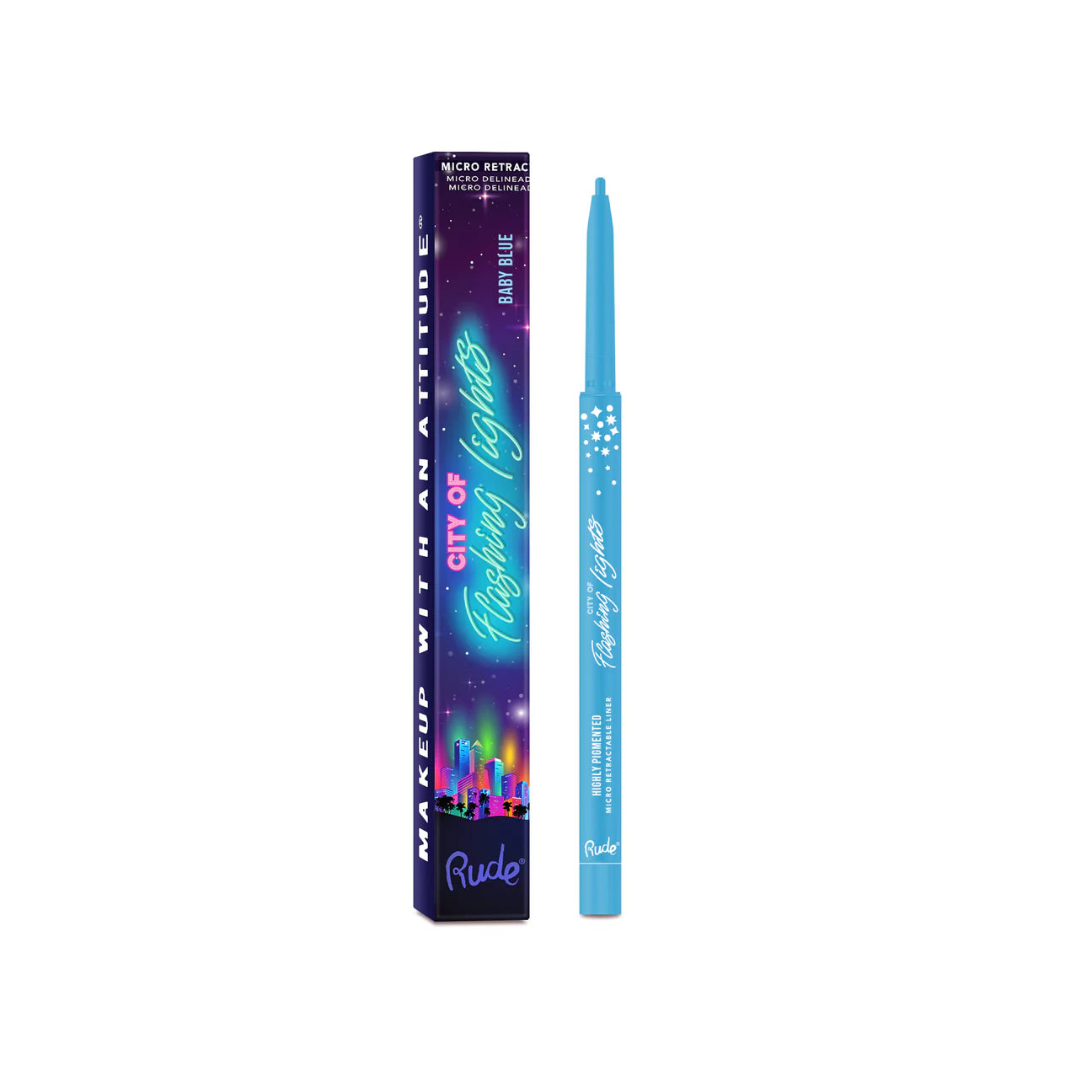 “City of Flashing Lights” (Micro Retractable Liner) - Rude Cosmetics