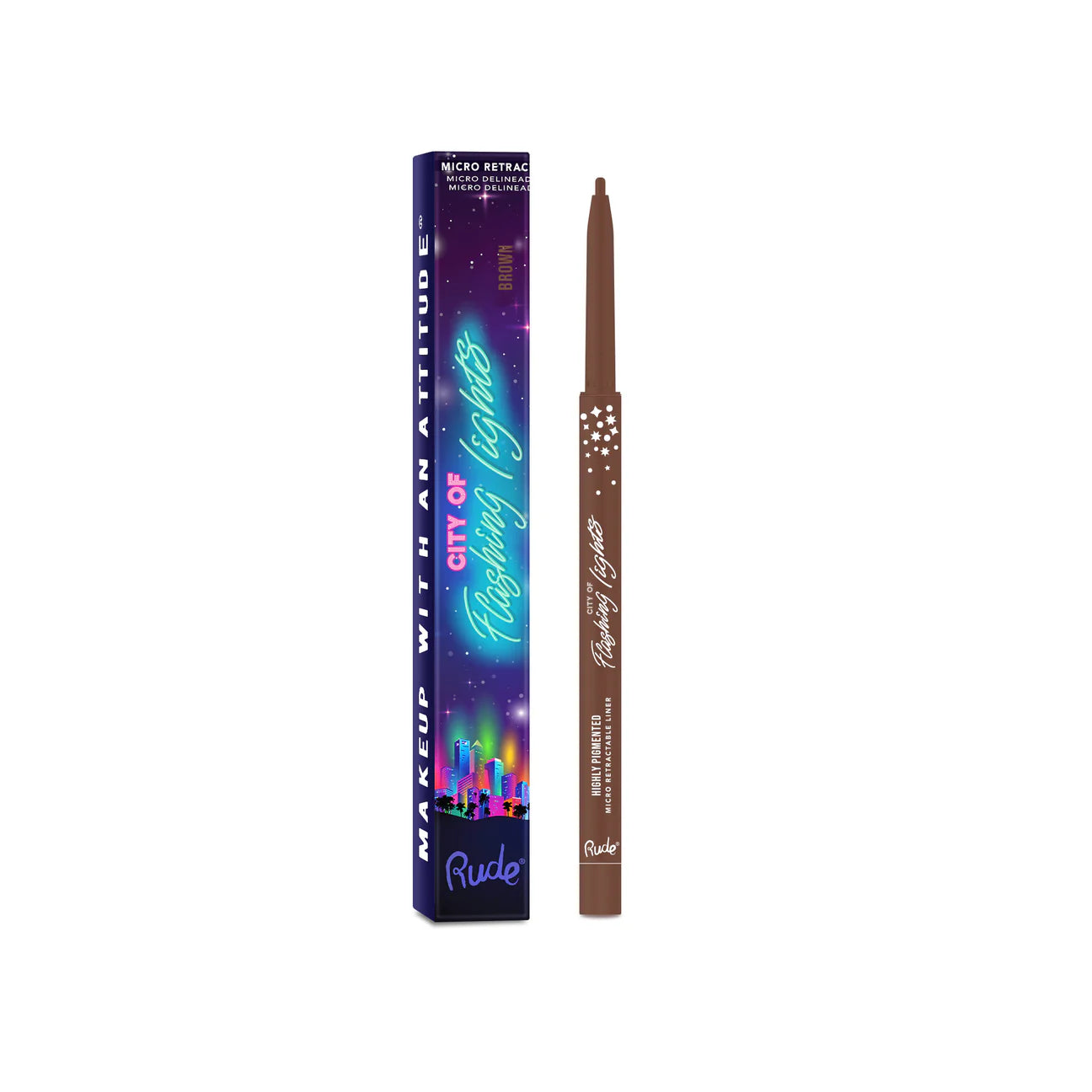 “City of Flashing Lights” (Micro Retractable Liner) - Rude Cosmetics