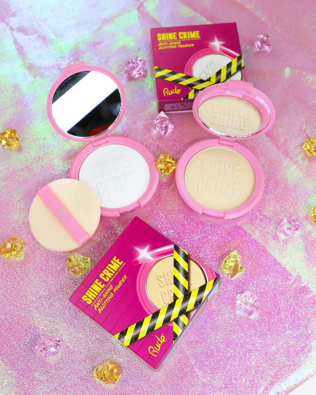 “Shine Crime” (Anti Shine Blotting Powder) - Rude Cosmetics