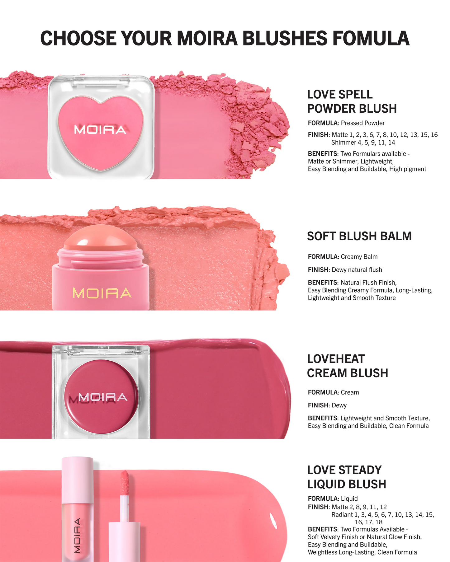 “Love Spell” Powder Blush - Moira Cosmetics