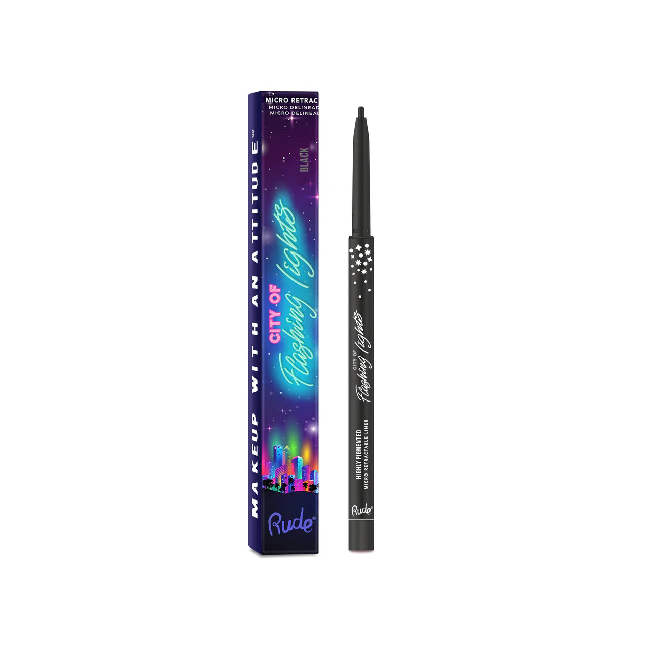 “City of Flashing Lights” (Micro Retractable Liner) - Rude Cosmetics