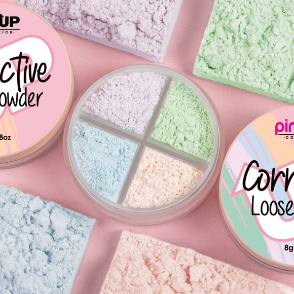 “Corrective Loose Powder” - Polvo Suelto Fijador - Pink UP Cosmetics