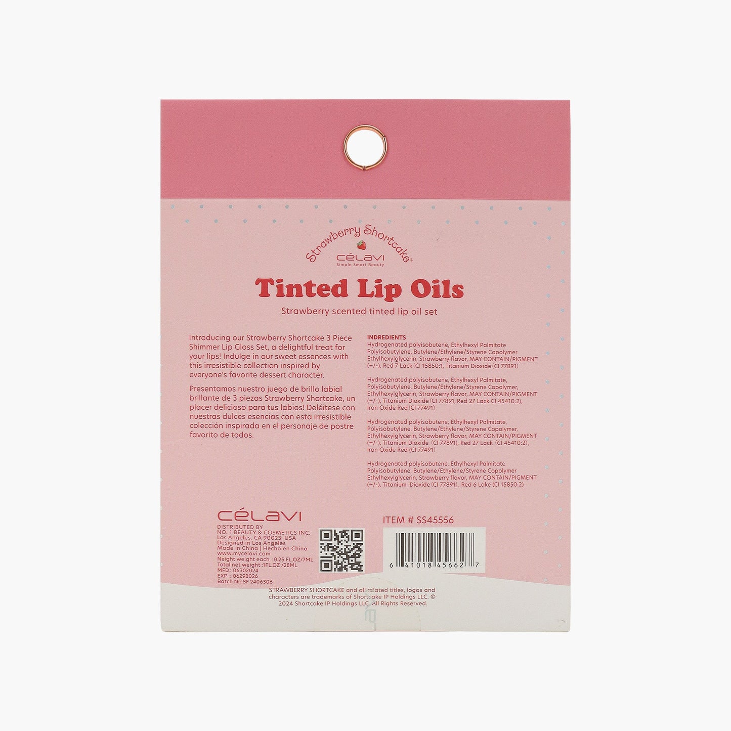 Tinted Lip Oil Set (4 PCs) - Strawberry Shortcake X CELAVI