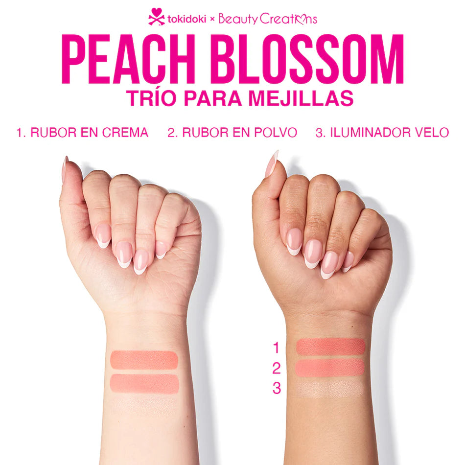 “Peach Blossom” - Blush Trio - Tokidoki X Beauty Creations
