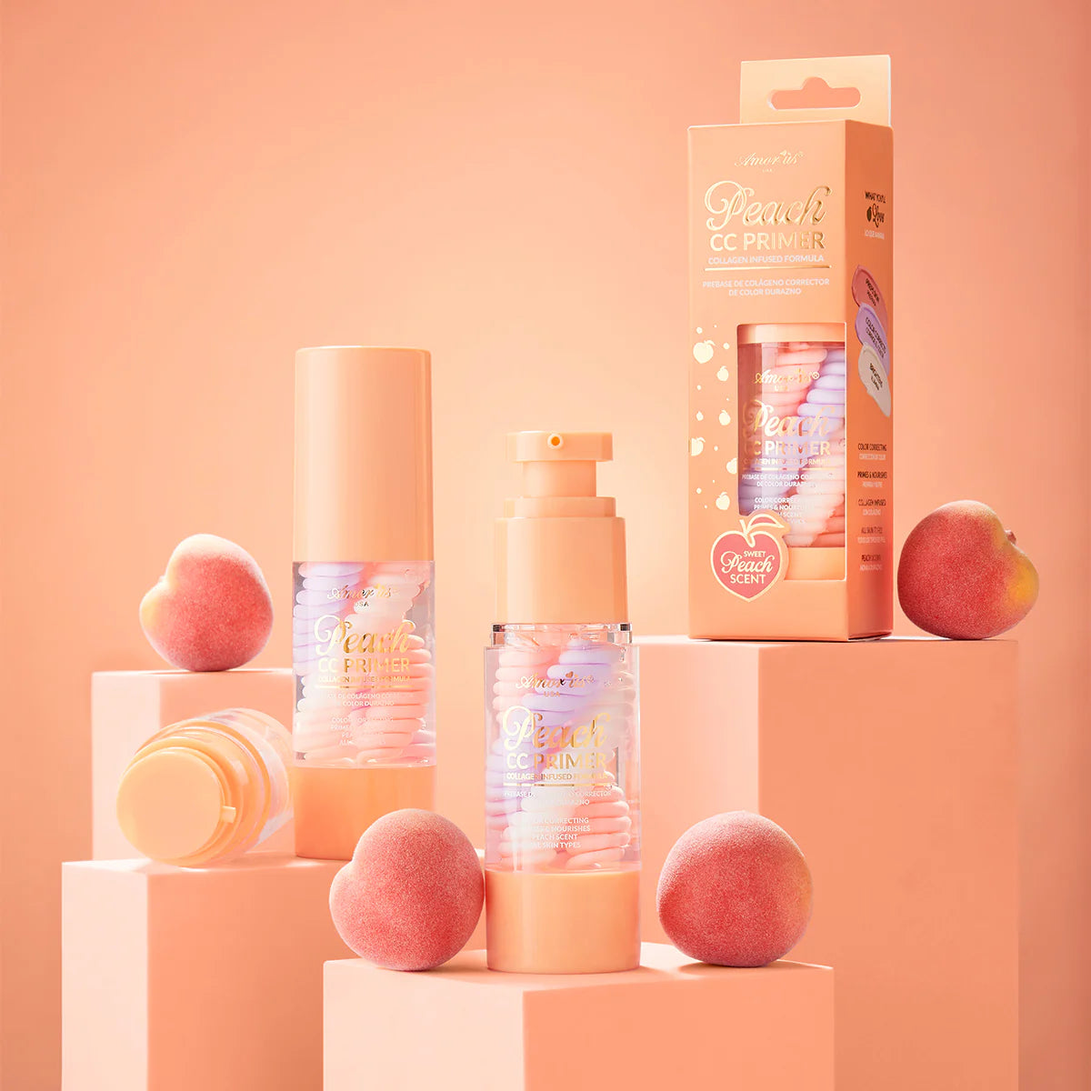 “Peach CC Primer” (Prebase De Colageno Corrector) - AmorUs