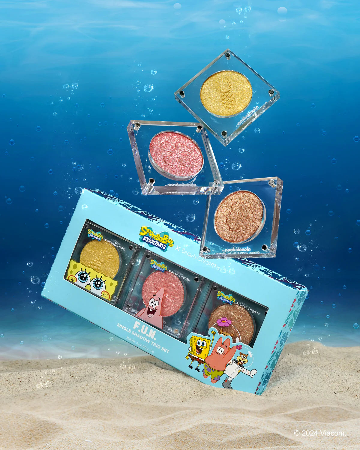 “FUN” Single Shadow Set (3 PCs) - SpongeBob X Beauty Creations