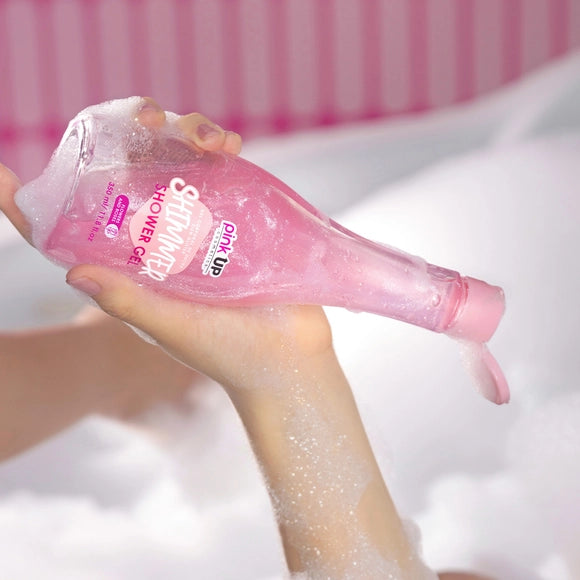 Shimmer Shower Gel - Shampoo Corporal con Glitter - Pink UP Cosmetics