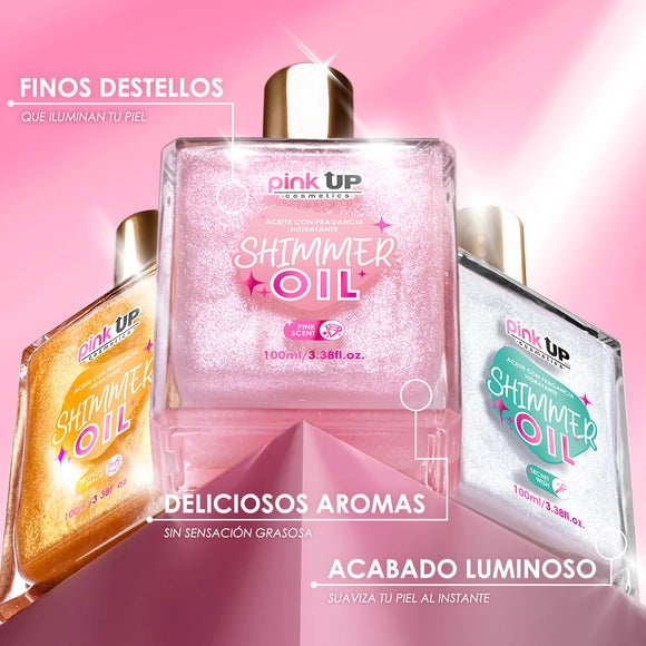 Shimmer Oil - Aceite Corporal- Pink UP Cosmetics