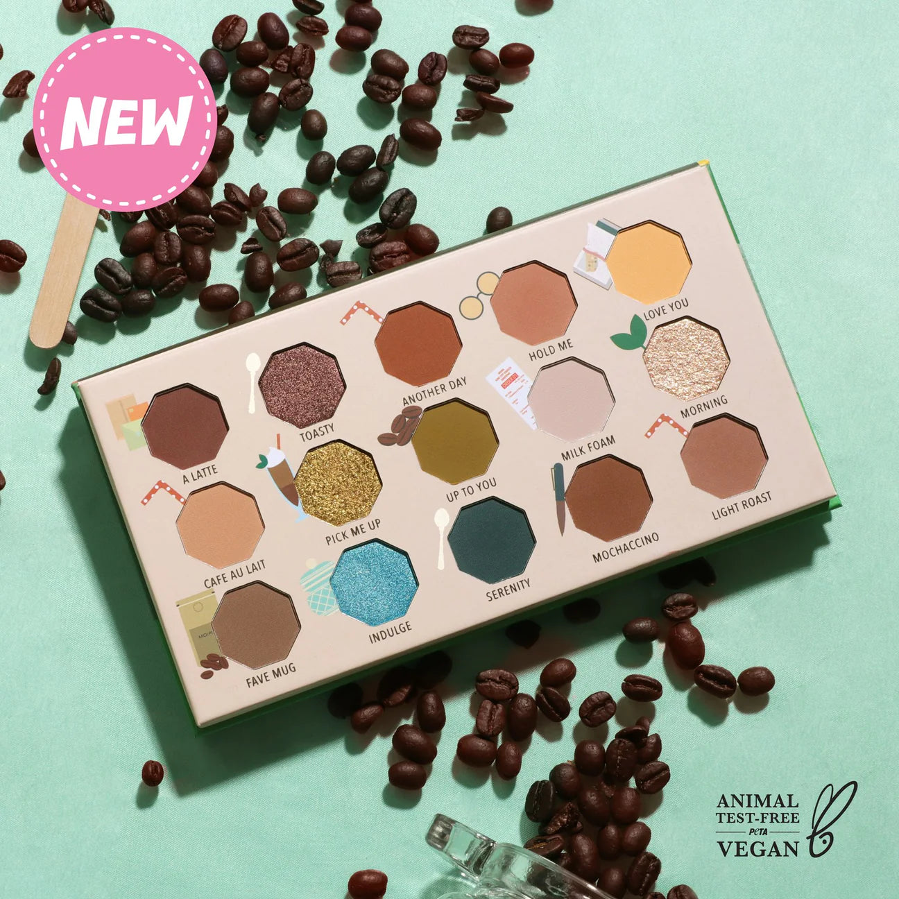 LOVE YOU A LATTE PALETTE - SMOOTHIE SERIES- PRESSED PIGMENT PALETTE MOIRA