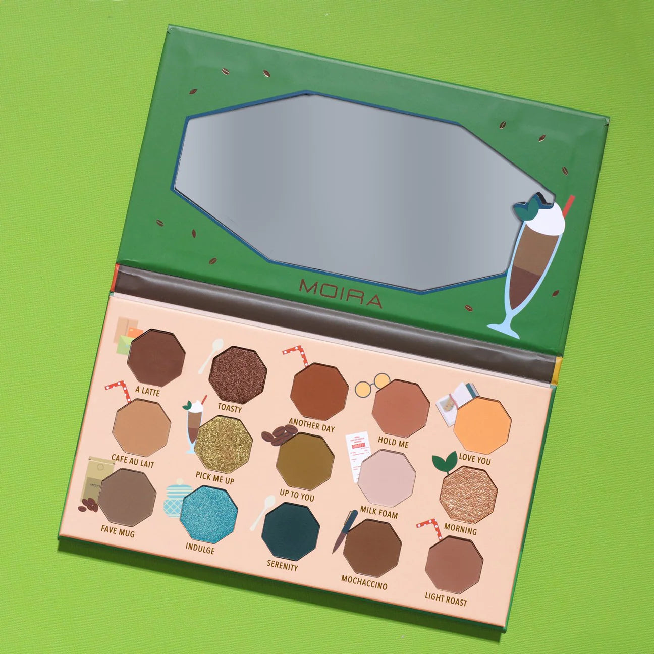 LOVE YOU A LATTE PALETTE - SMOOTHIE SERIES- PRESSED PIGMENT PALETTE MOIRA