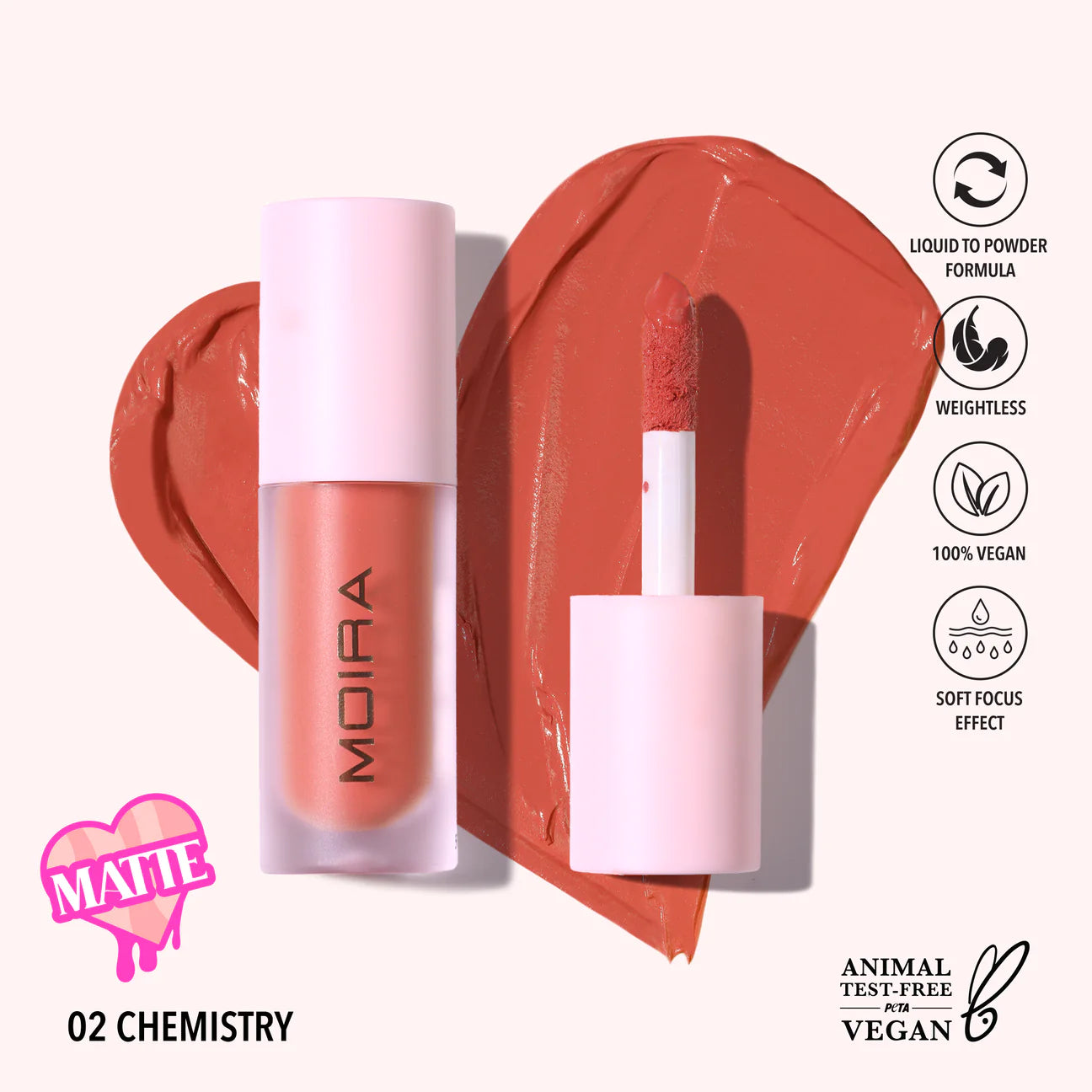 “Love Steady” Liquid Blush - Moira Cosmetics