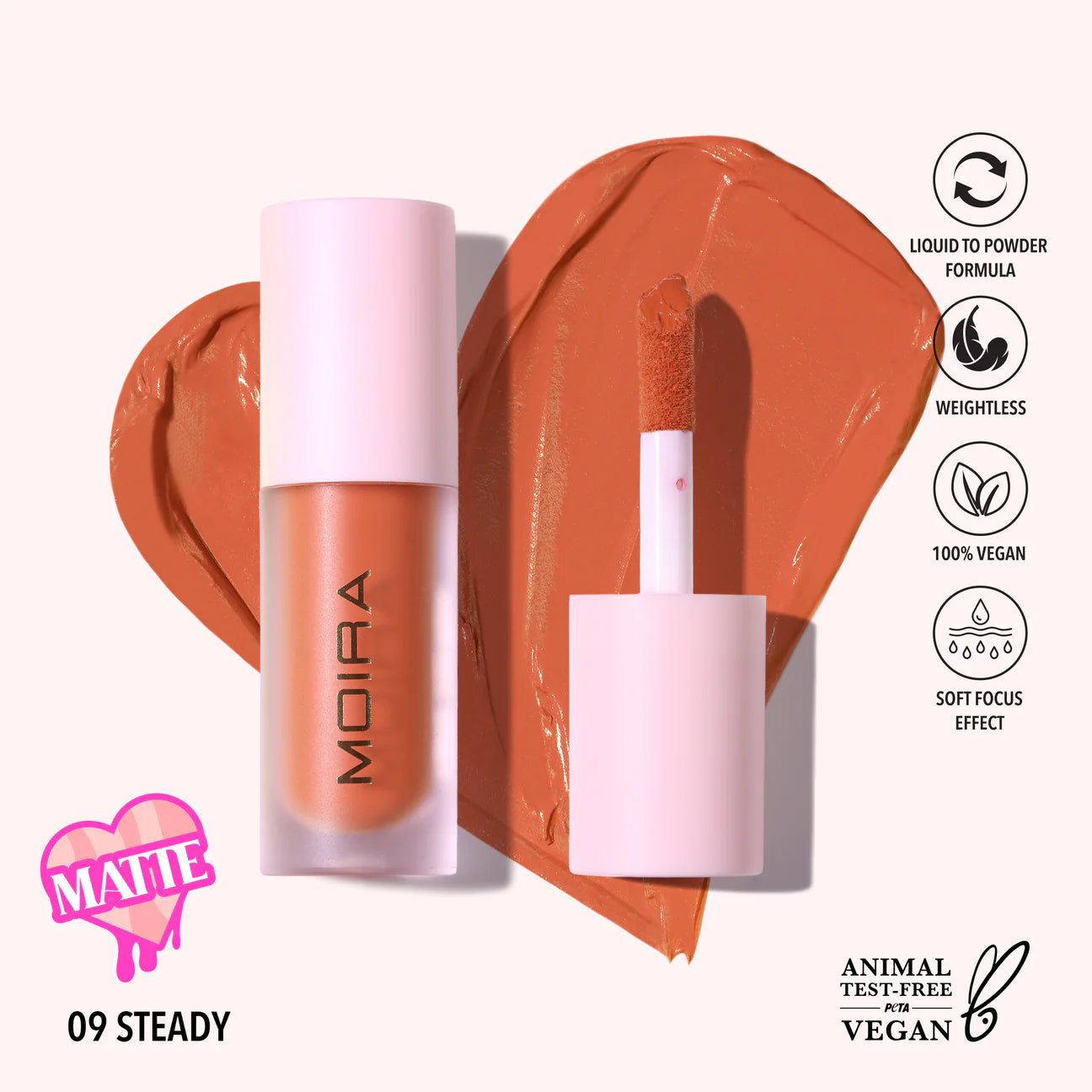 “Love Steady” Liquid Blush - Moira Cosmetics