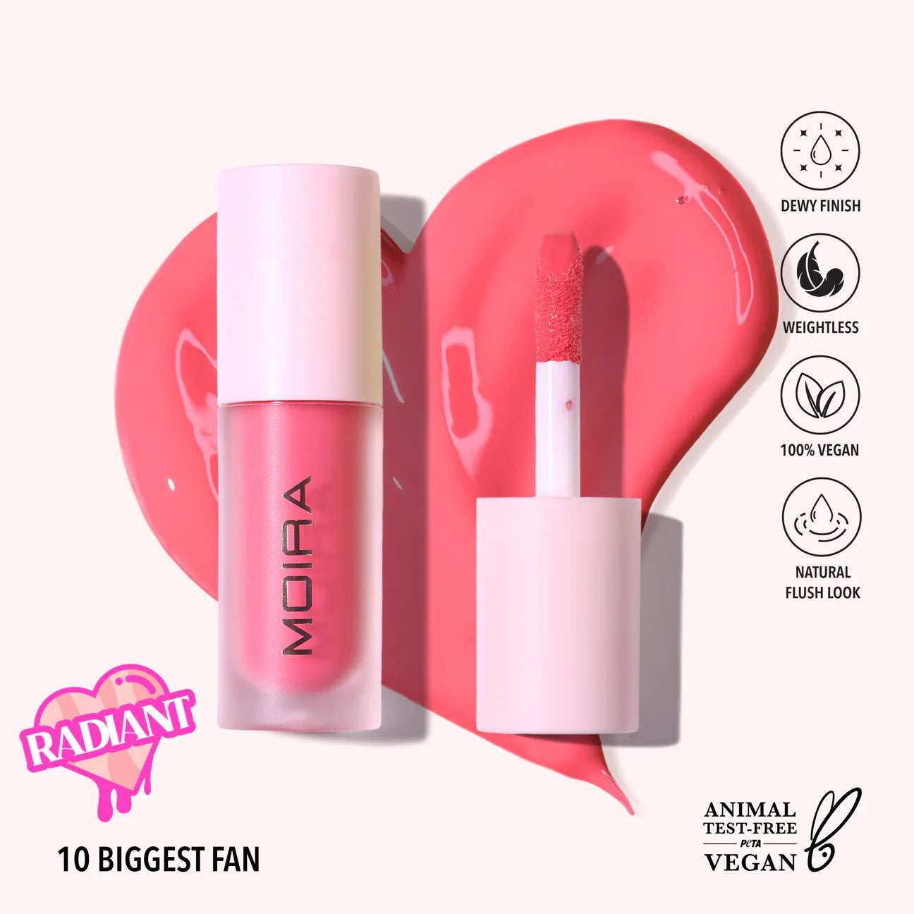 “Love Steady” Liquid Blush - Moira Cosmetics