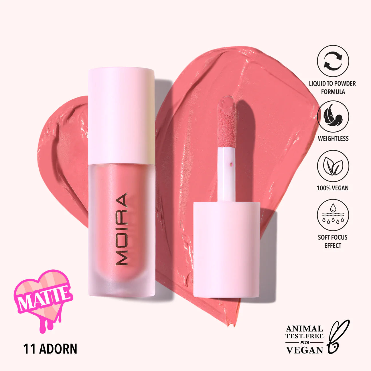 “Love Steady” Liquid Blush - Moira Cosmetics