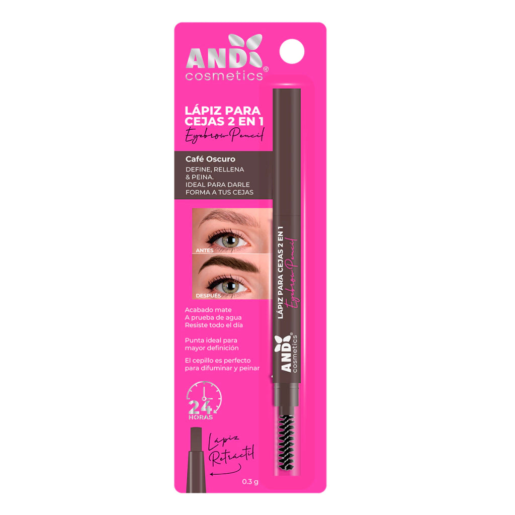 2 in 1 Retractable Eyebrow Pencil