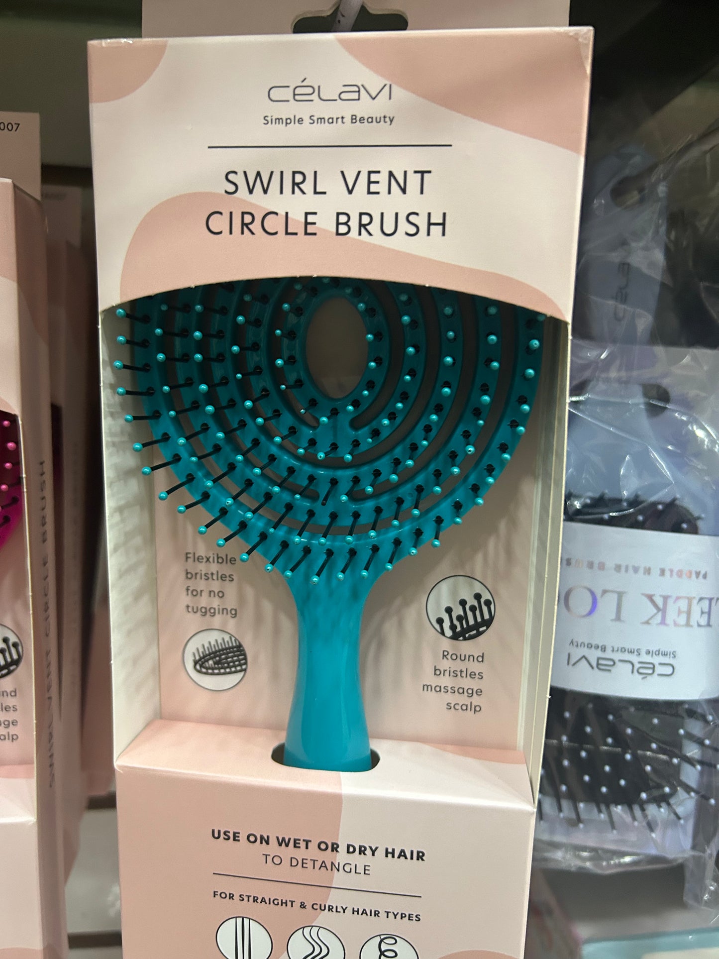 Swirl Vent Circle Cepillo desenredante -