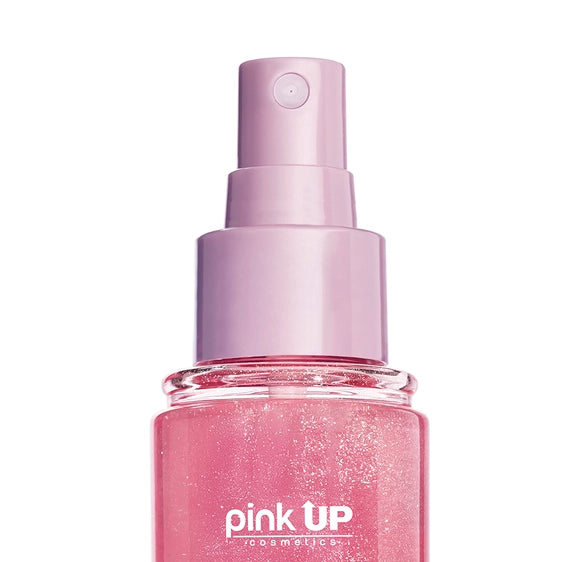 Shimmer Hair + Body Mist - Fragancia con Destellos - Pink UP Cosmetics