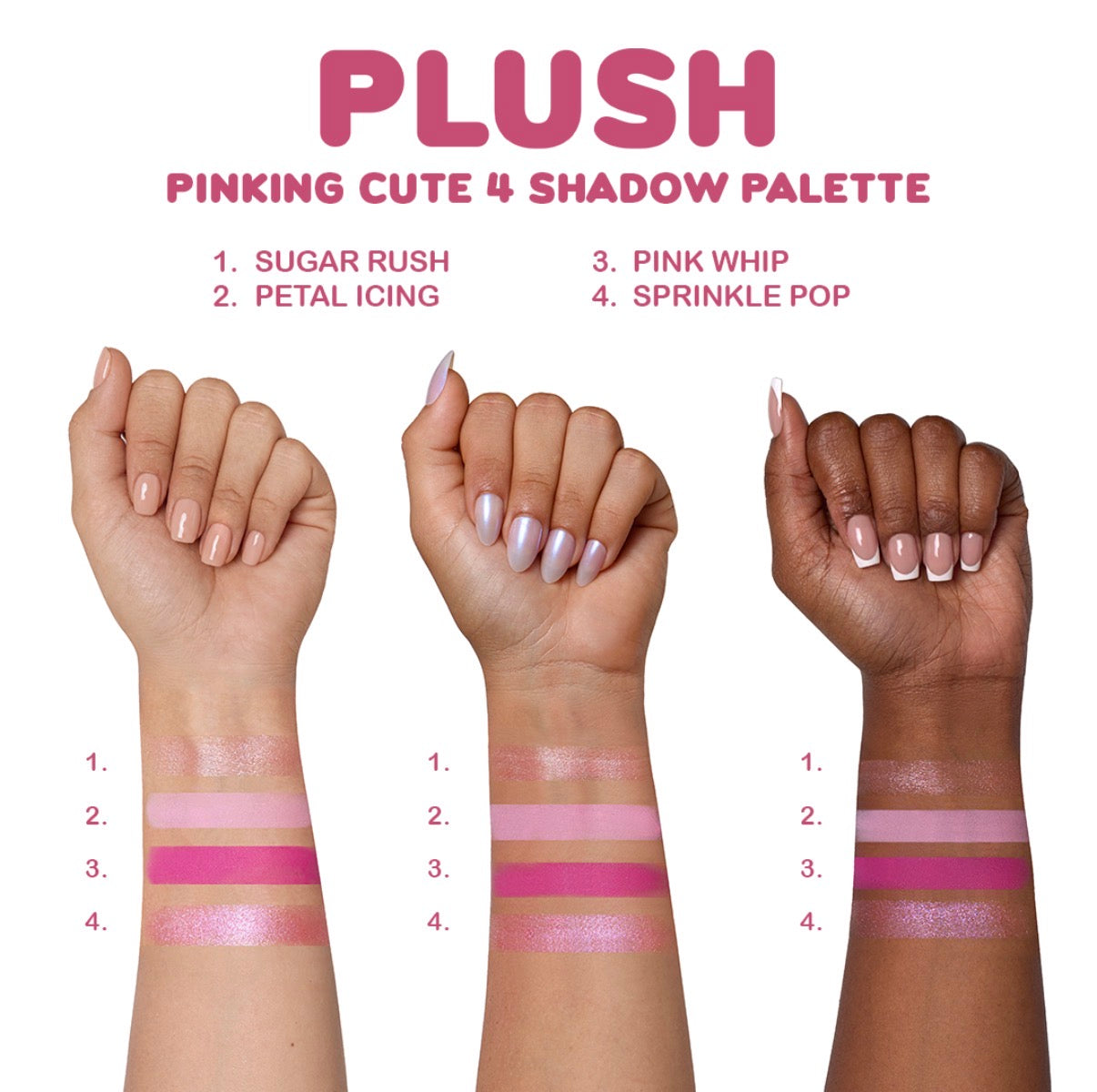 Plush - Cuarteto de Sombras - Beauty Creations