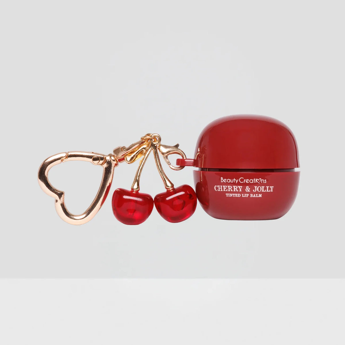 XMAS - Cherry & Jolly - Bálsamo Labial con Color en Llavero  - Beauty Creations