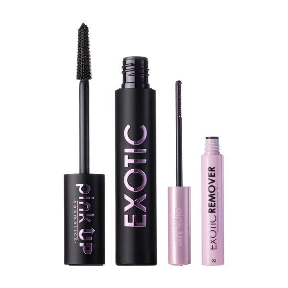 Exotic Combo - Máscara de Pestañas y Remover Mini - Pink Up Cosmetics