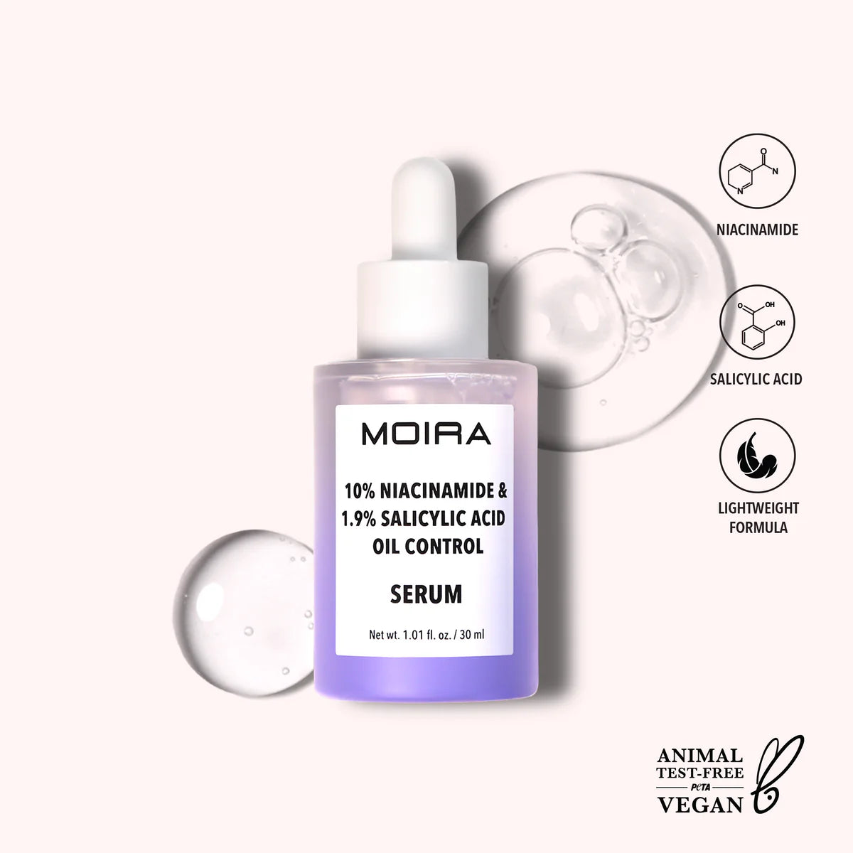 SERUM OIL CONTROL -  MOIRA BEUTY