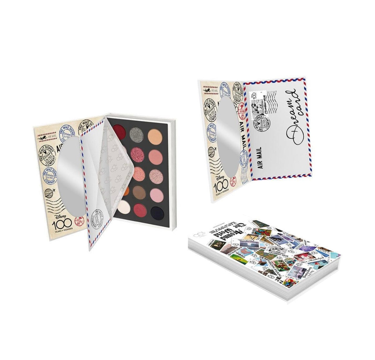 "Disney 100 'LIMITED EDITION' Eyeshadow Set - Postage Stamp Collection with 15 Vibrant Colors ✨🌈💫"