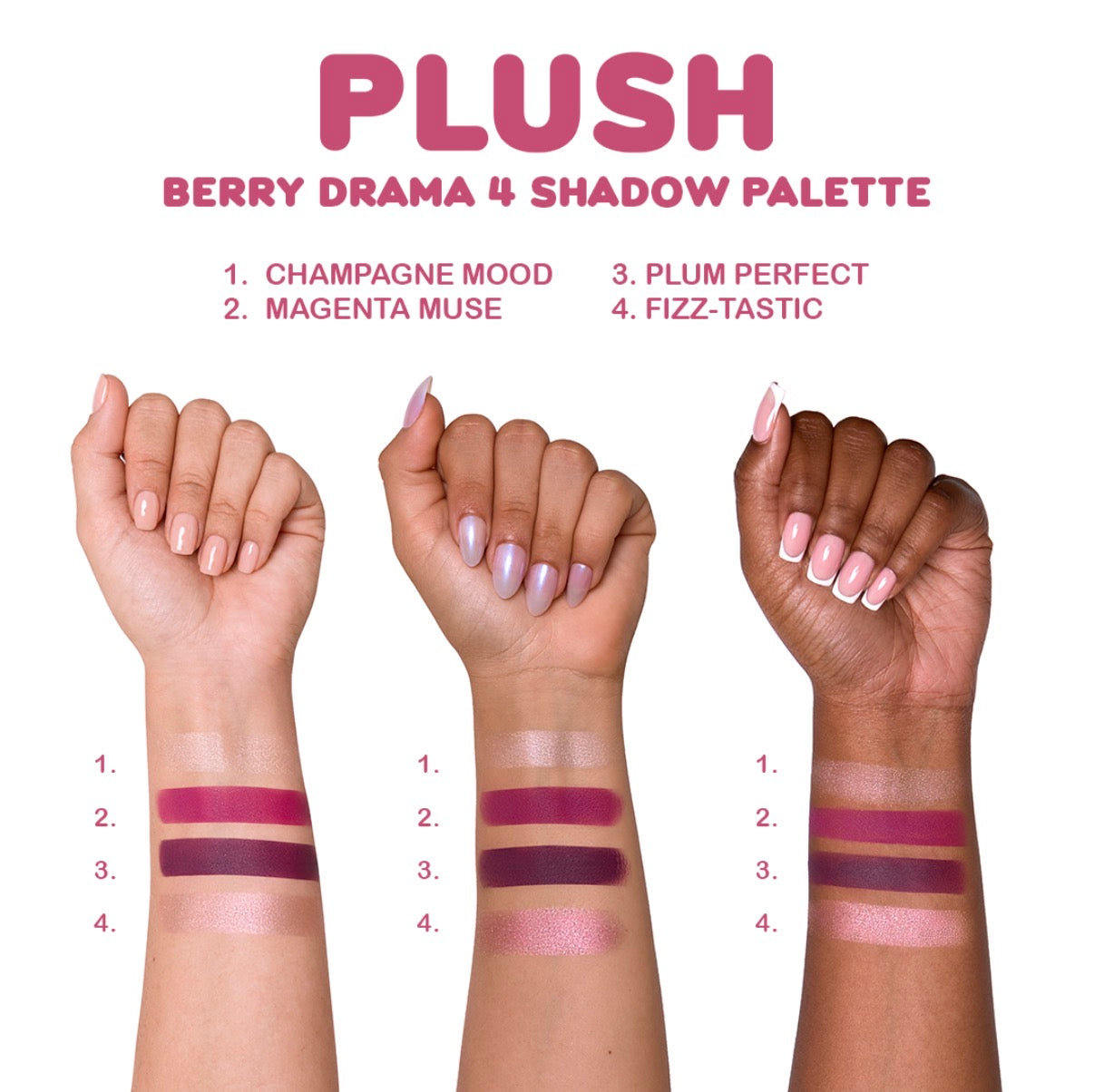 Plush - Cuarteto de Sombras - Beauty Creations