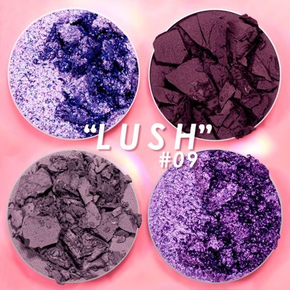 Intensity Glam - Cuarteto de Sombras para Ojos - Pink Up Cosmetics