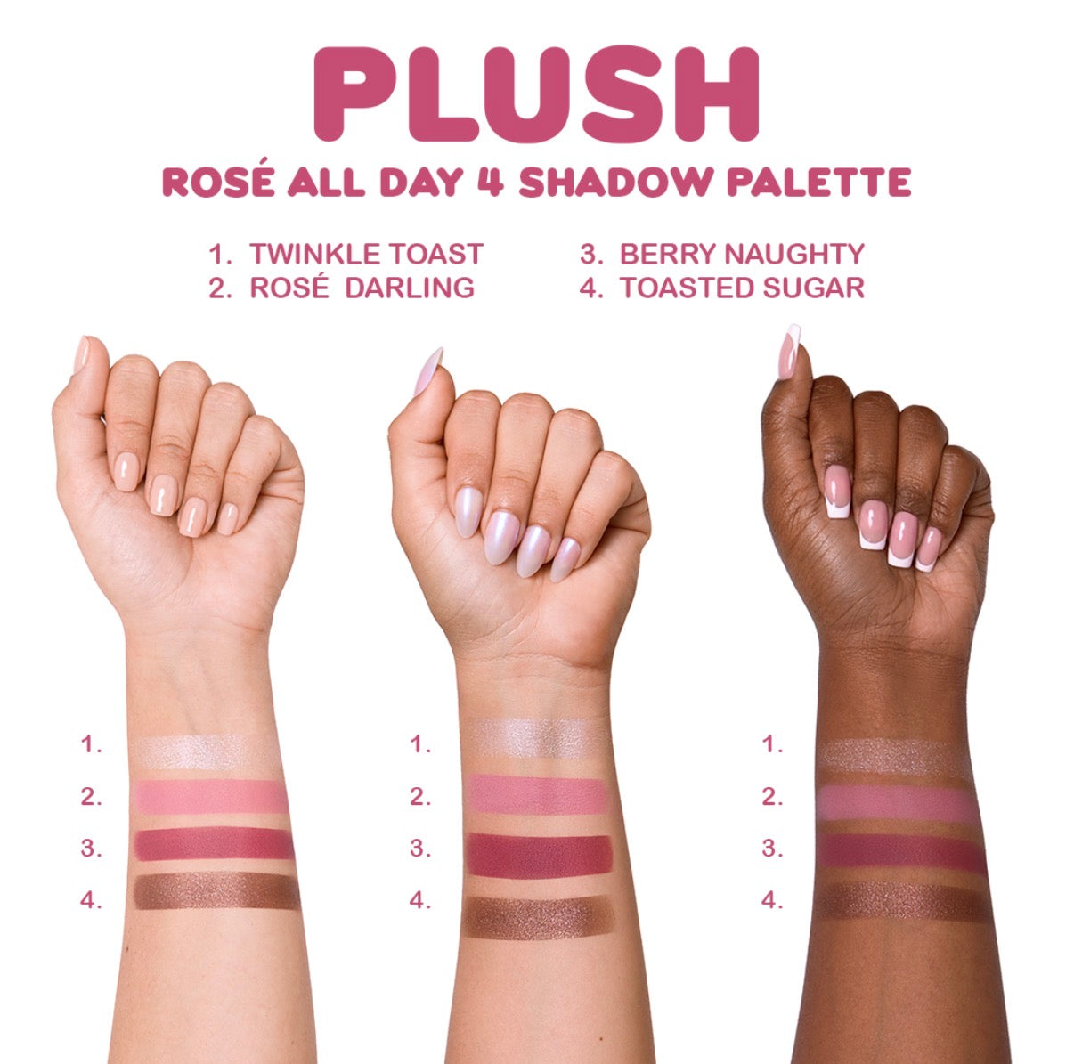 Plush - Cuarteto de Sombras - Beauty Creations
