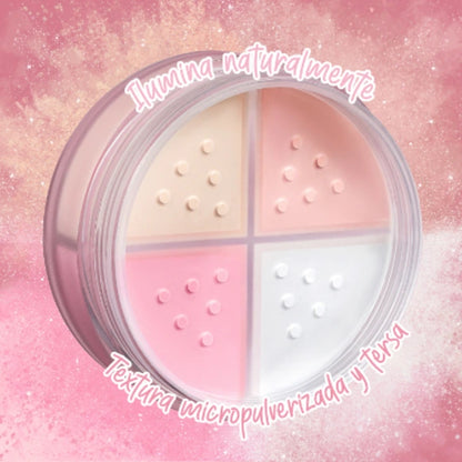 Corrective Loose Powder - Polvo Suelto Fijador - Pink UP Cosmetics
