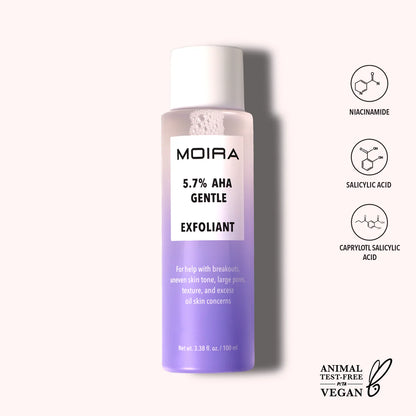 5.7 % Aha Gentle Exfoliant - Moira Cosmetics
