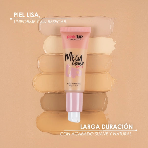 Mega Cover - Maquillaje Líquido - Pink UP Cosmetics