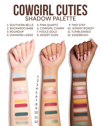 “Cowgirl Cuties” - Shadow Palette - The PowerPuff Girls X Beauty Creations