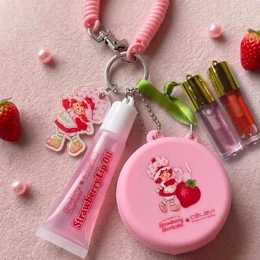 Set de Aceite para Labios - Strawberry Shortcake X Celavi