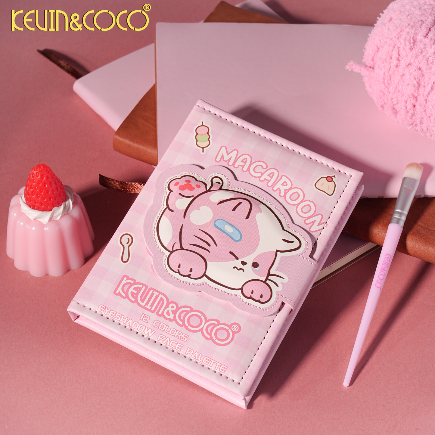 Macaroon - Paleta de Sombras con Brochas - Kevin & Coco