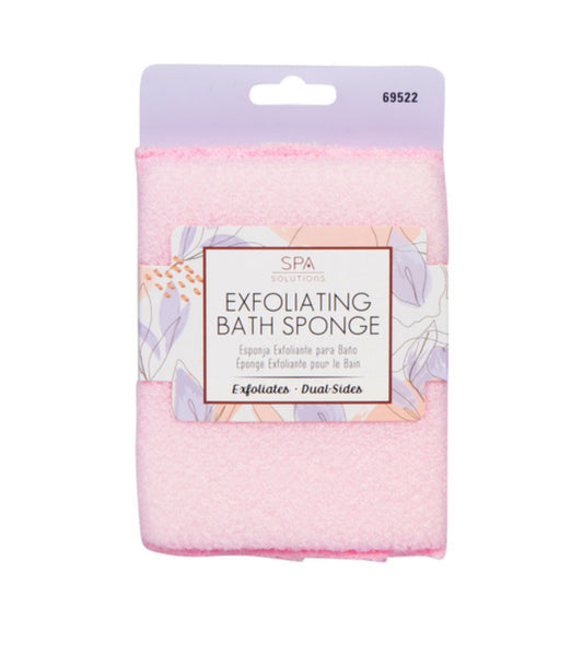 EXFOLIATING BATH SPONGE: PINK